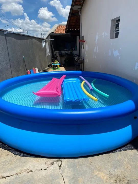 Piscina Inflável Intex Easy Set 3,7m - Foto 2