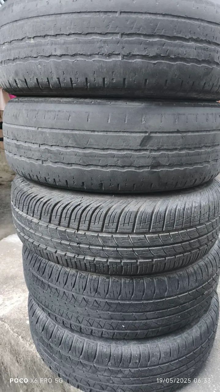  5 Pneus usados aro 14,    185/65/14 - Foto 2