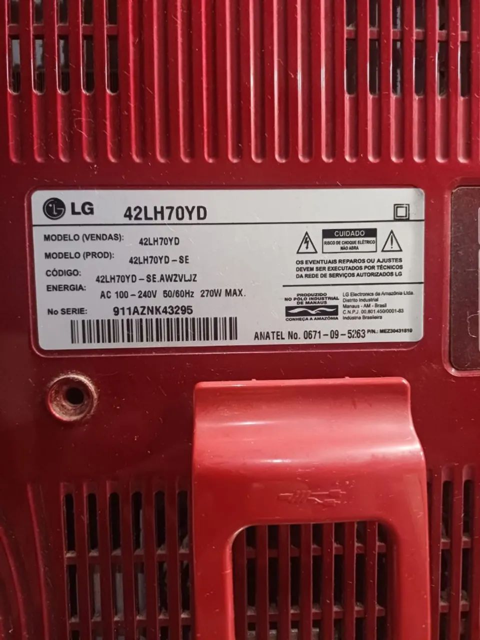 DUAS TVS LG SCARLET II ((( SUCATA ))) UMA DE 42 E OUTRA DE 32 POLEGADAS ( Itaquá ) - Foto 4
