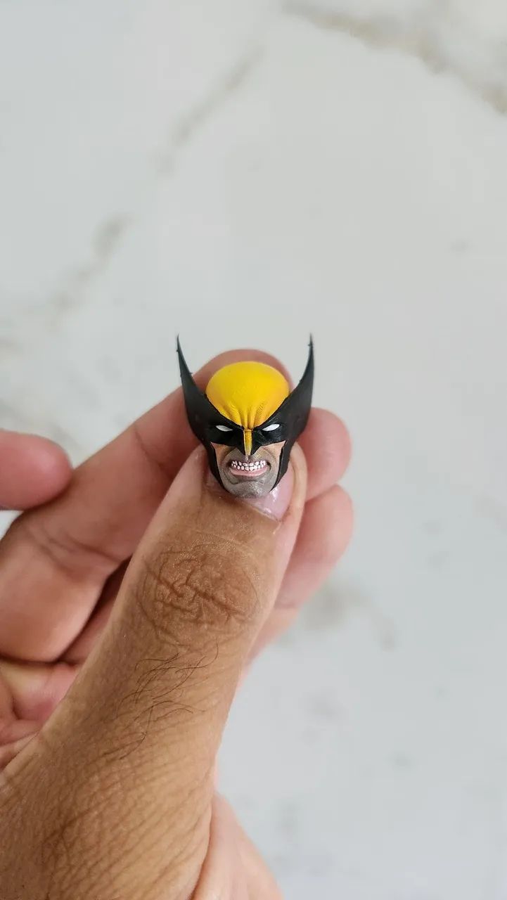 3 head custom wolverine jim lee padrão marvel legends  - Foto 4