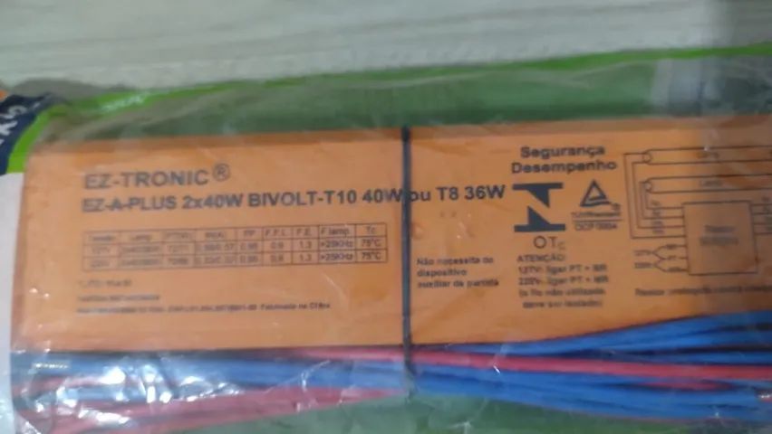 Reator Eletronico Osram 2 X 40/W 110/220v Bivolt T8 36w - Foto 4