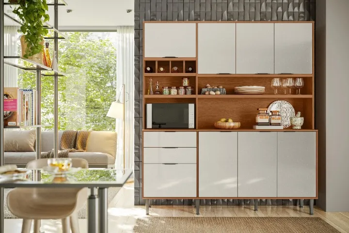 COZINHA COM ADEGA 8 PORTAS 2 GAVETAS