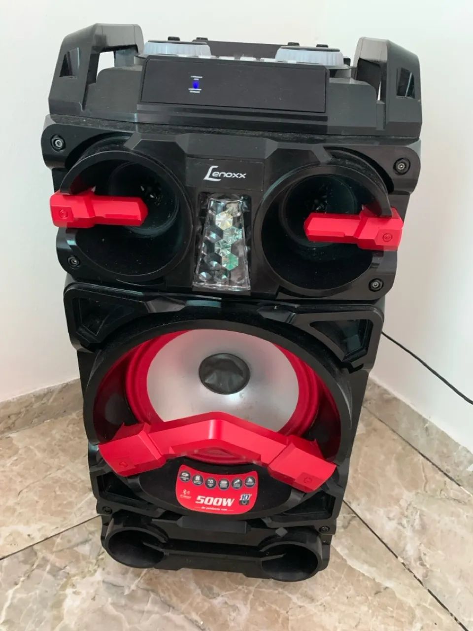 Caixa de Som Lenoxx 500W - Potente e com Iluminação!