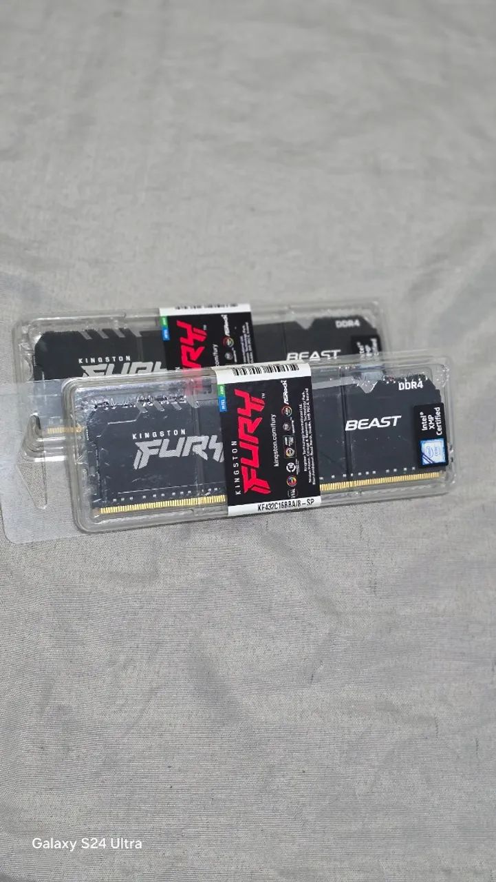 Memória Desktop Kingston Fury Beast 8gb Ddr4 3600mhz