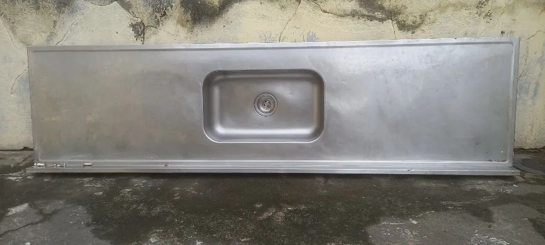 Pia cozinha inox compacta