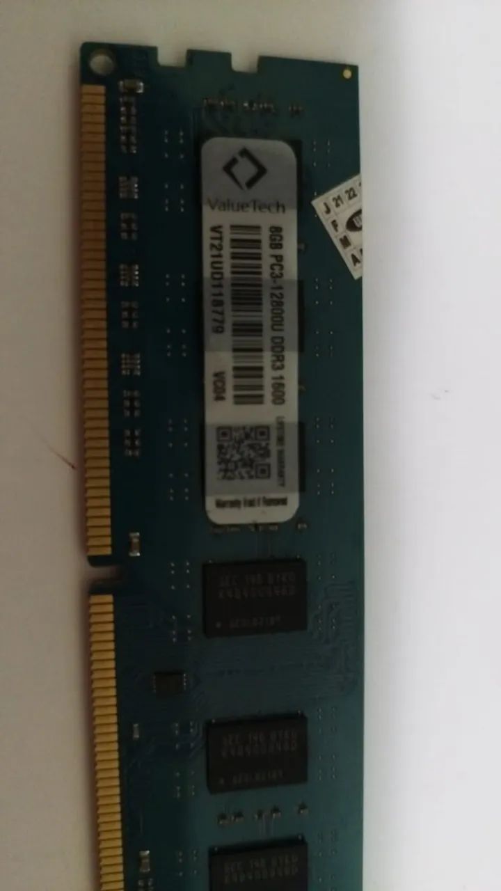 Vendo 01 Memória | Value Tech | DDR 3 | PC3-1600 | 8Gb - Foto 2