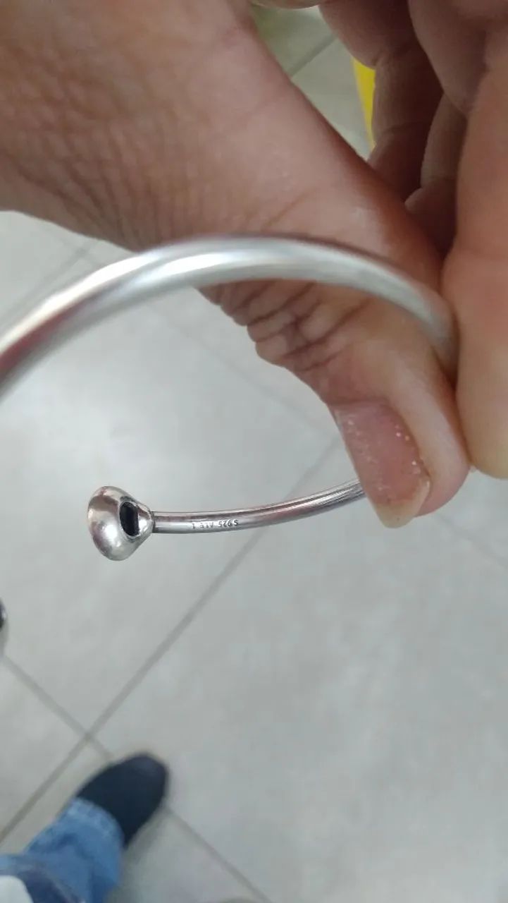 Pulseira Pandora com Pingente de Pedras - Foto 2