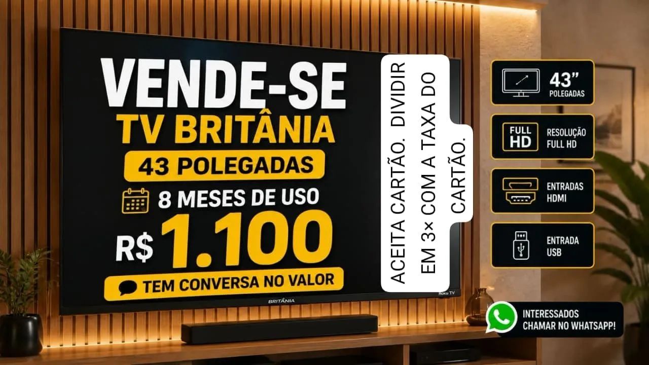 Smart TV 43 polegadas 