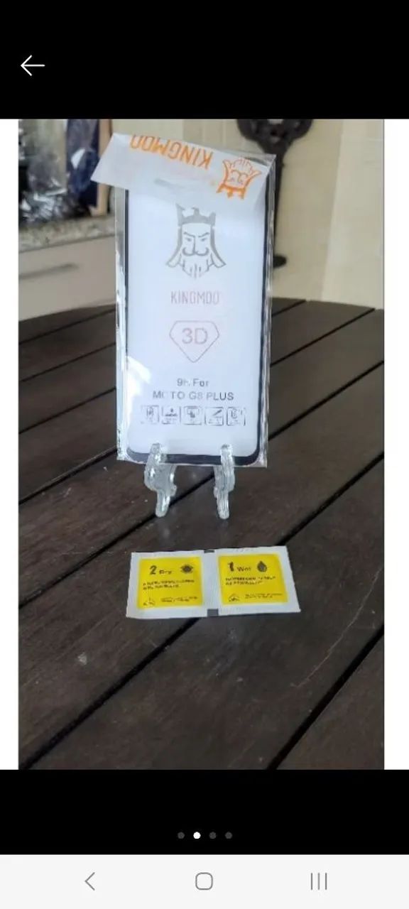 Kit 2 capas de proteção + película de vidro Moto g8 plus - Foto 2