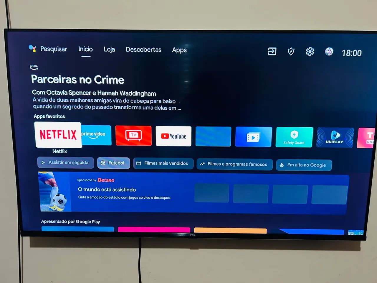 VENDE-SE TV TCL, 43 POLEGADAS, MENOS DE 1 ANO DE USO