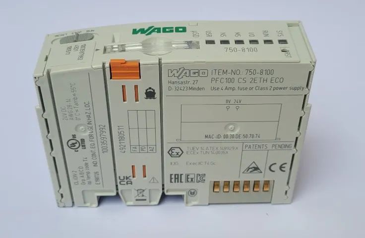 CLP Controlador Wago PFC100 750-8100 2ETH ECO - Foto 2