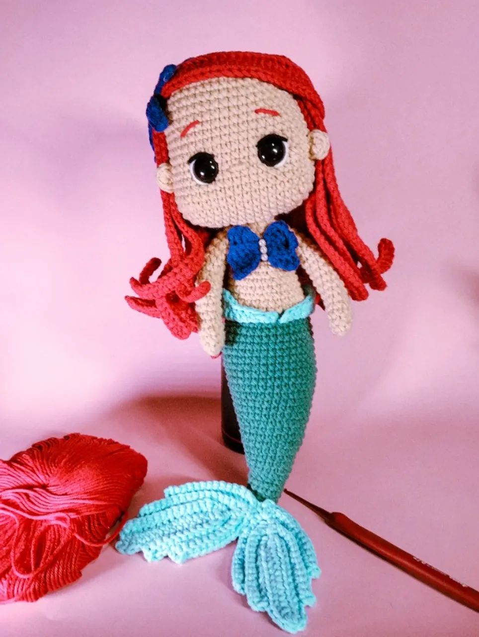 Amigurumi Pequena Sereia - Foto 2