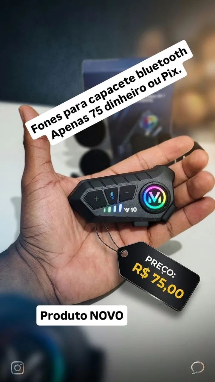 Fones de capacete bluetooth y10