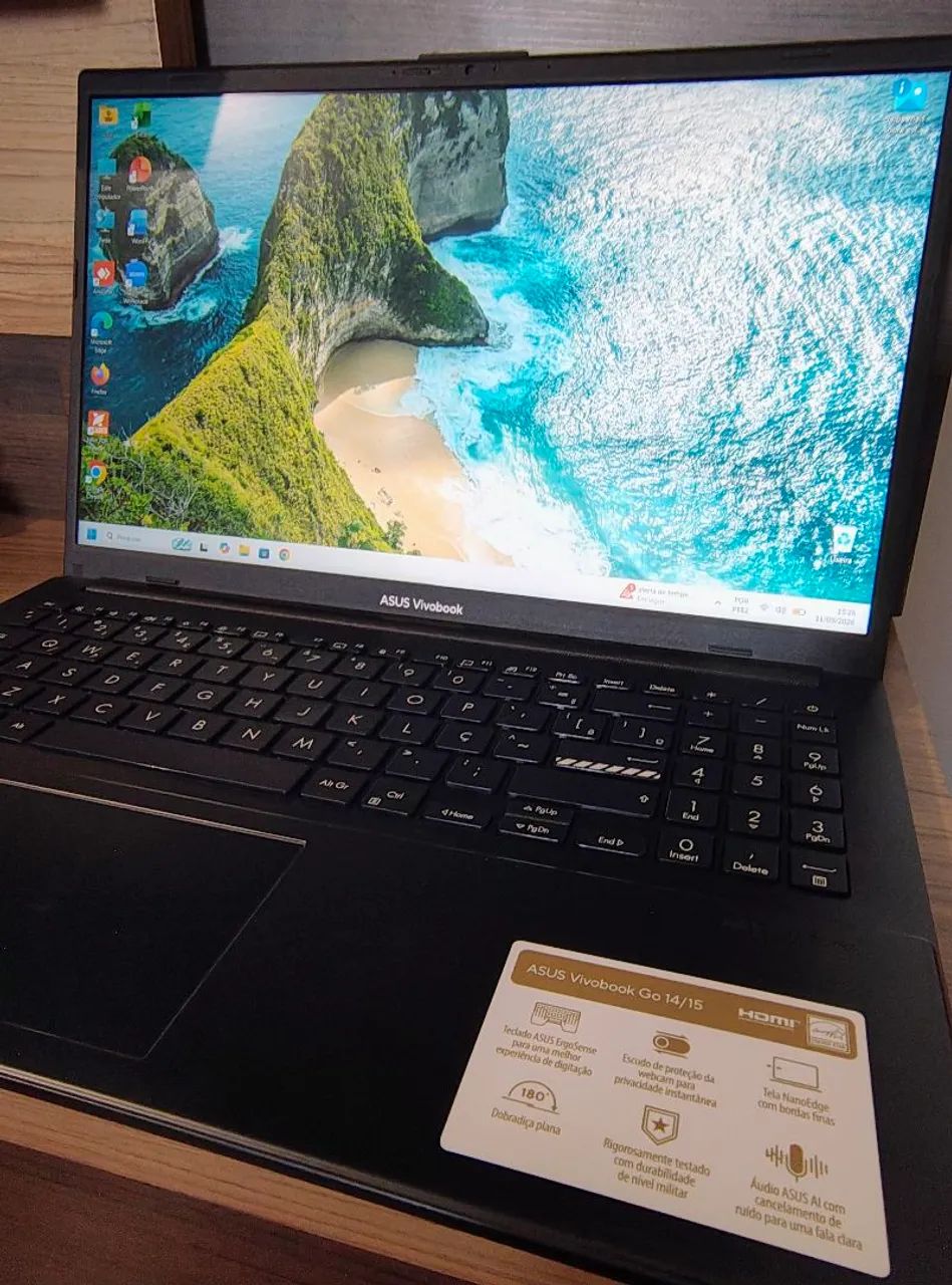 Vendo Notebook Asus Vivobook E1504F - preto, na caixa - Foto 5