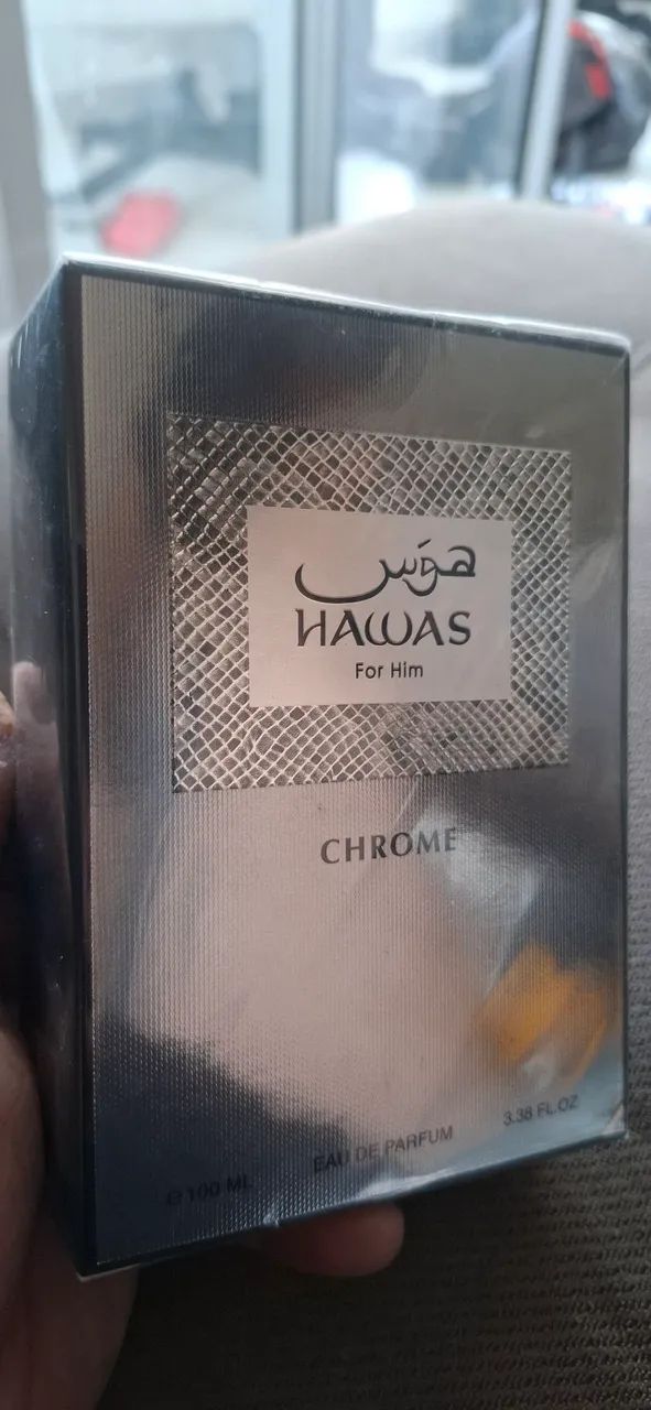 Perfume Hawas Chrome lacrado árabe 