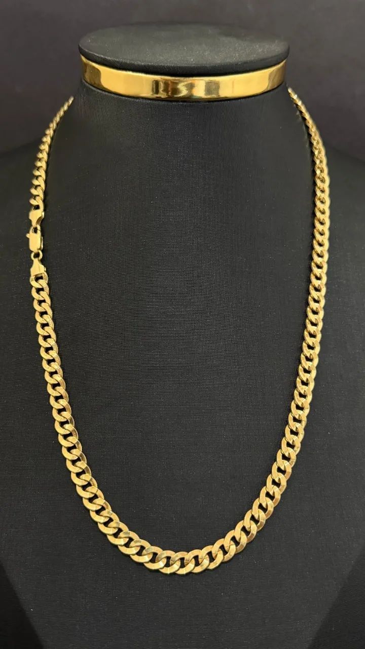 Corrente Grumet Laminada em Ouro 18k 750