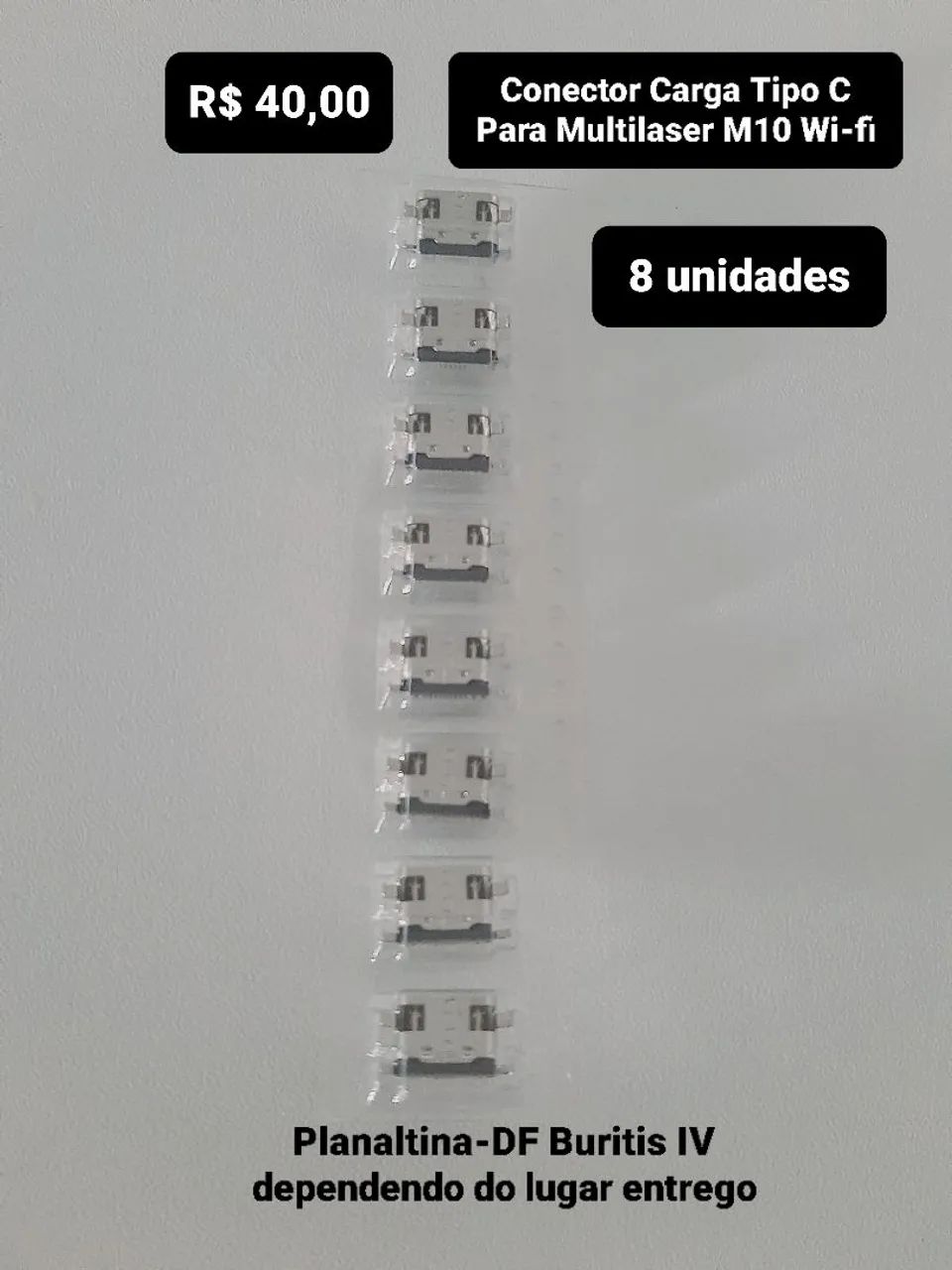 Conector Carga Tipo C Para Multilaser M10 Wi-fi 