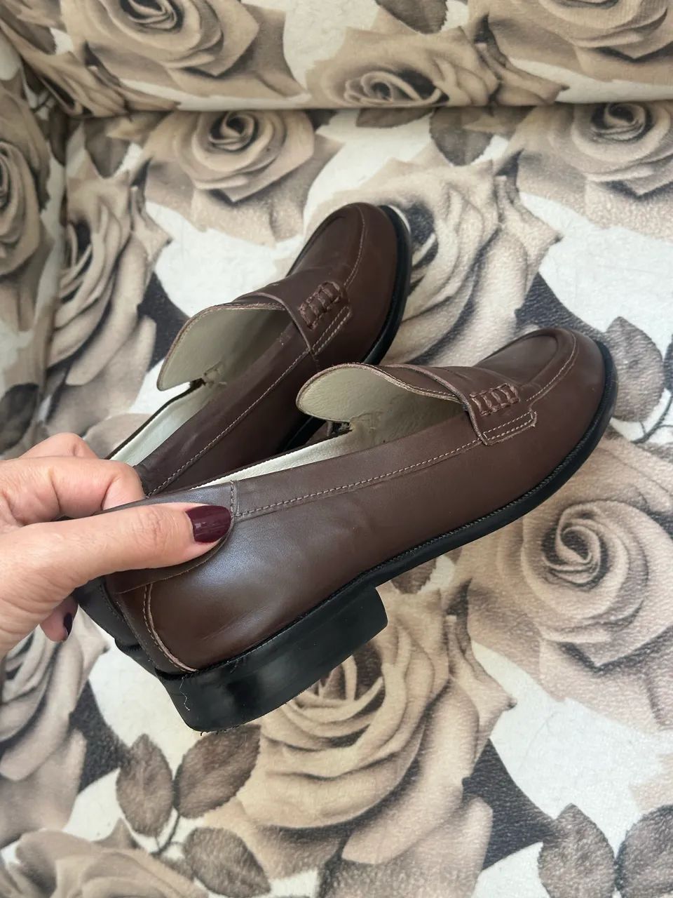 Loafer Mocassim Couro Marrom 37 Vinci