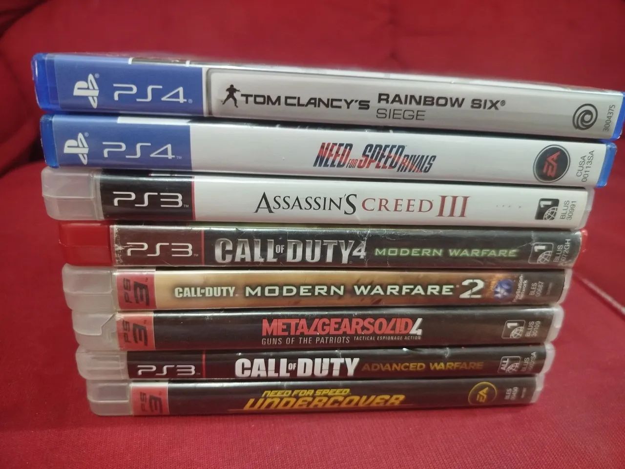 Lote jogos ps3 e ps4
