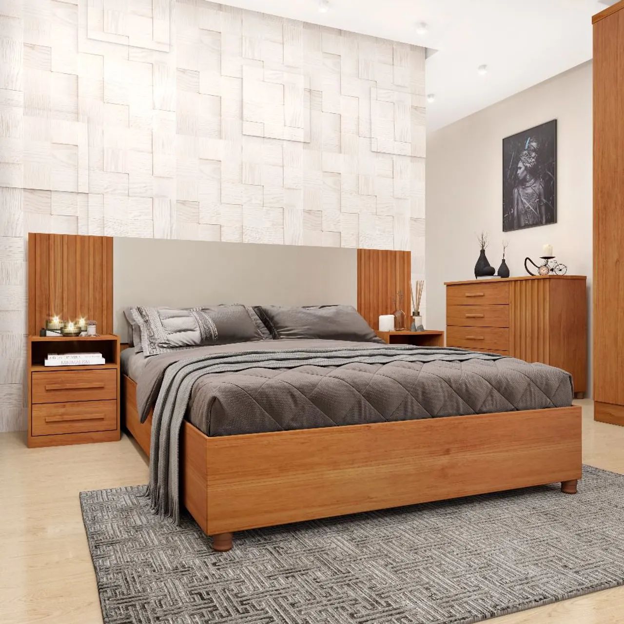Cama box moderna mdf @dicasabh - Foto 3