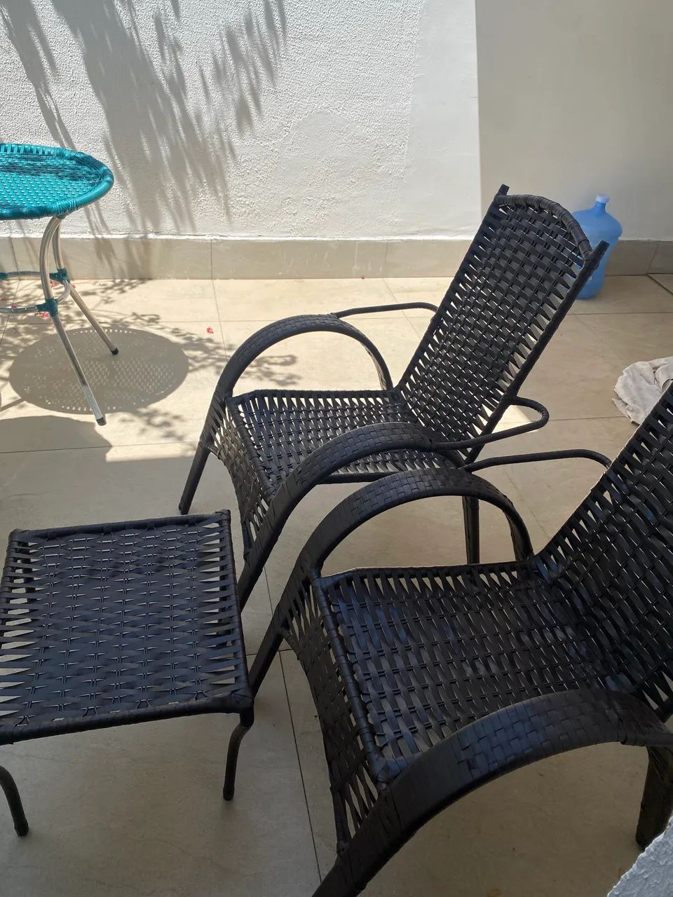 Conjunto duas cadeiras e mesinha para varanda  - Foto 5