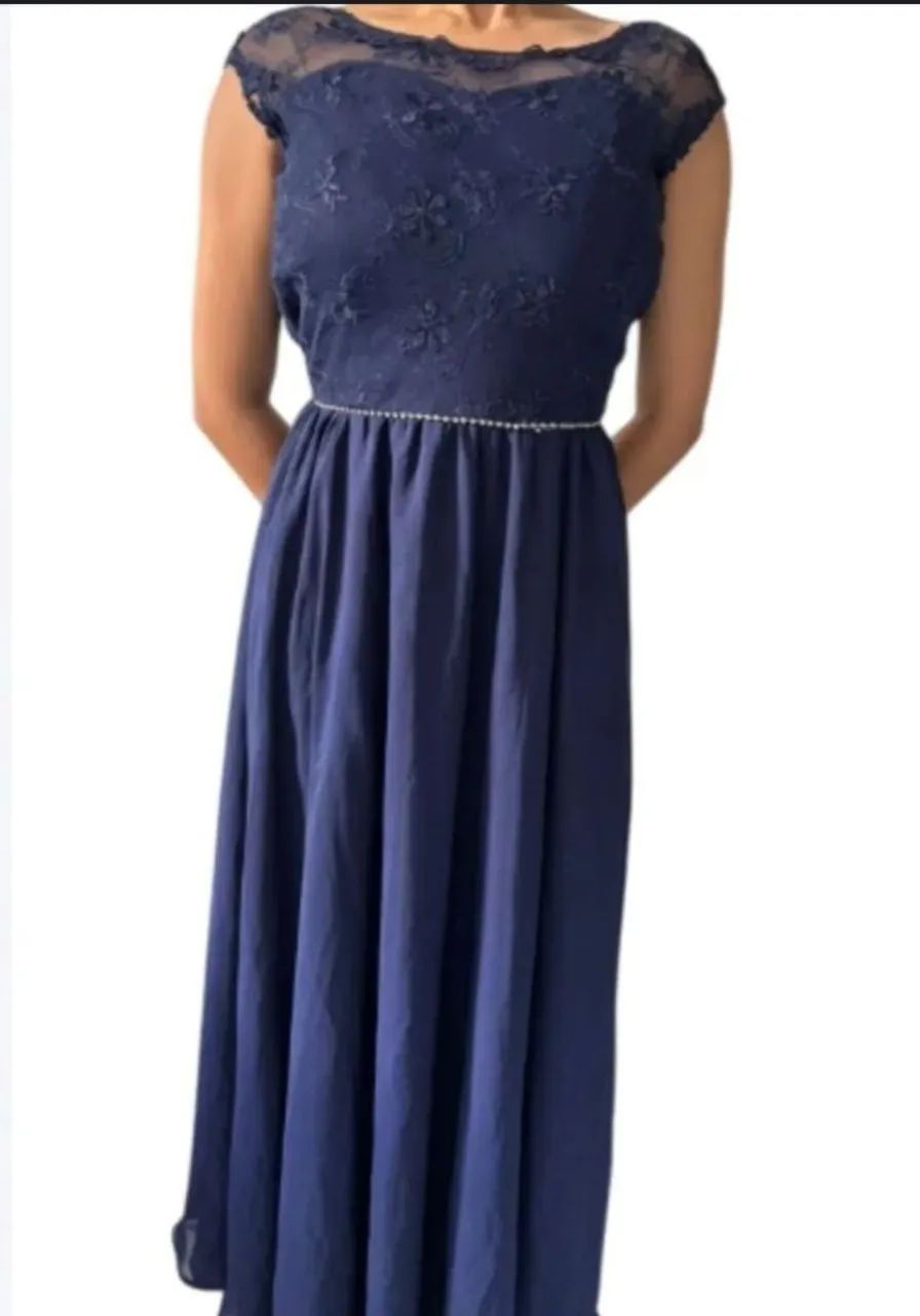 Vestido de festa Azul  - Foto 4