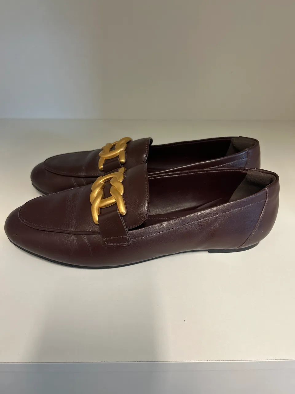 Mocassim AREZZO 36  Cor VINHO - Foto 2