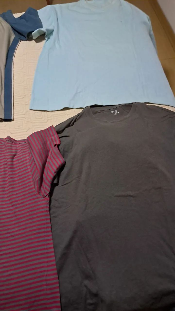 5 Camisetas de marcas tam gg e m em dinheiro  - Foto 2