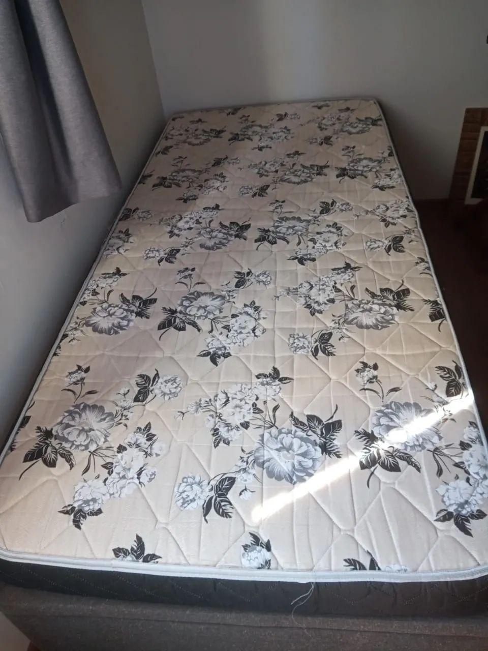 Cama box baú solteiro com colchão  - Foto 3
