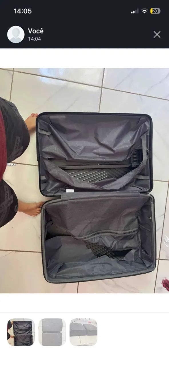 Mala da inovathi para consertar zíper e dentro