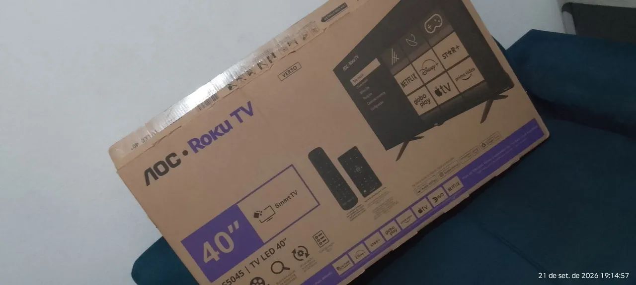 vendo smartv led , 40 polegadas semi nova chama *07 - Foto 2