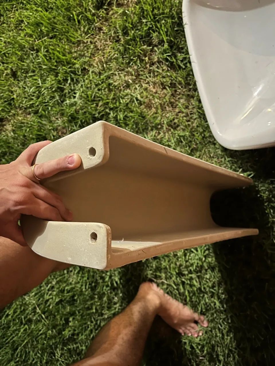 Pia de banheiro com coluna - Foto 4