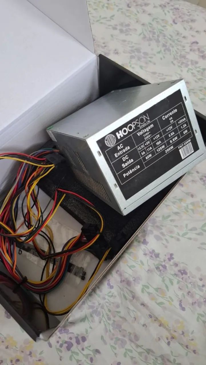 Fonte para PC 200watts usada