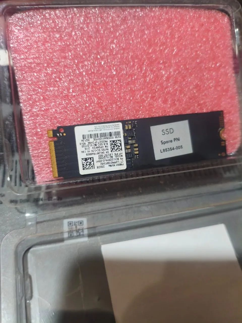 SSD NVME 256GB Samsung