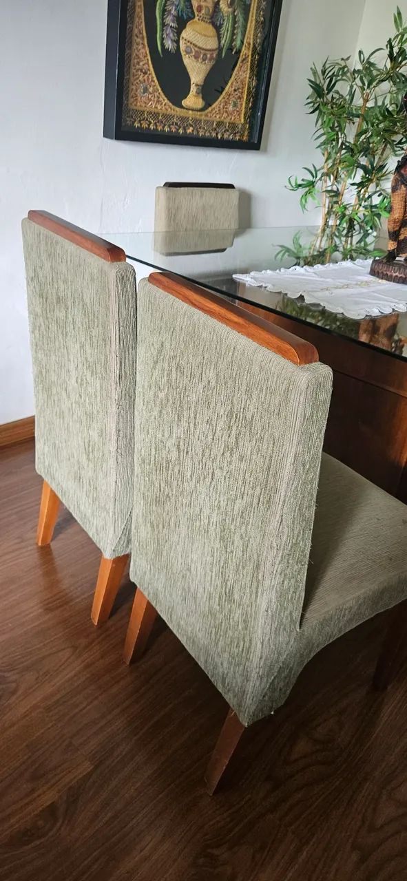 CONJUNTO COM 6 CADEIRAS DE JANTAR. - Foto 2