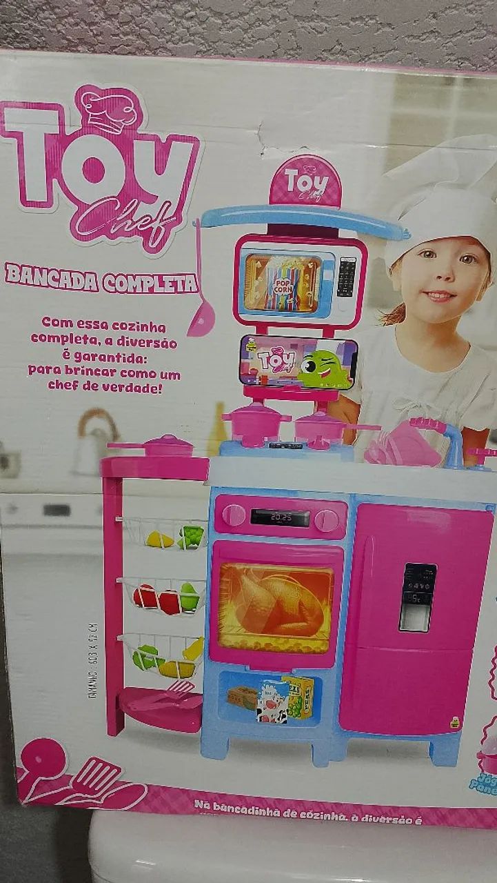 Cozinha infantil bancada completa 