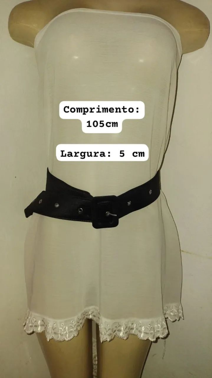 CINTOS FEMININOS COM 105 cm de comprimento e 5 cm de largura - VÁRIAS CORES 