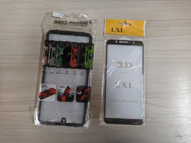 Capa Anti Impacto Para Asus Zenfone Max Pro M1 e película de vidro