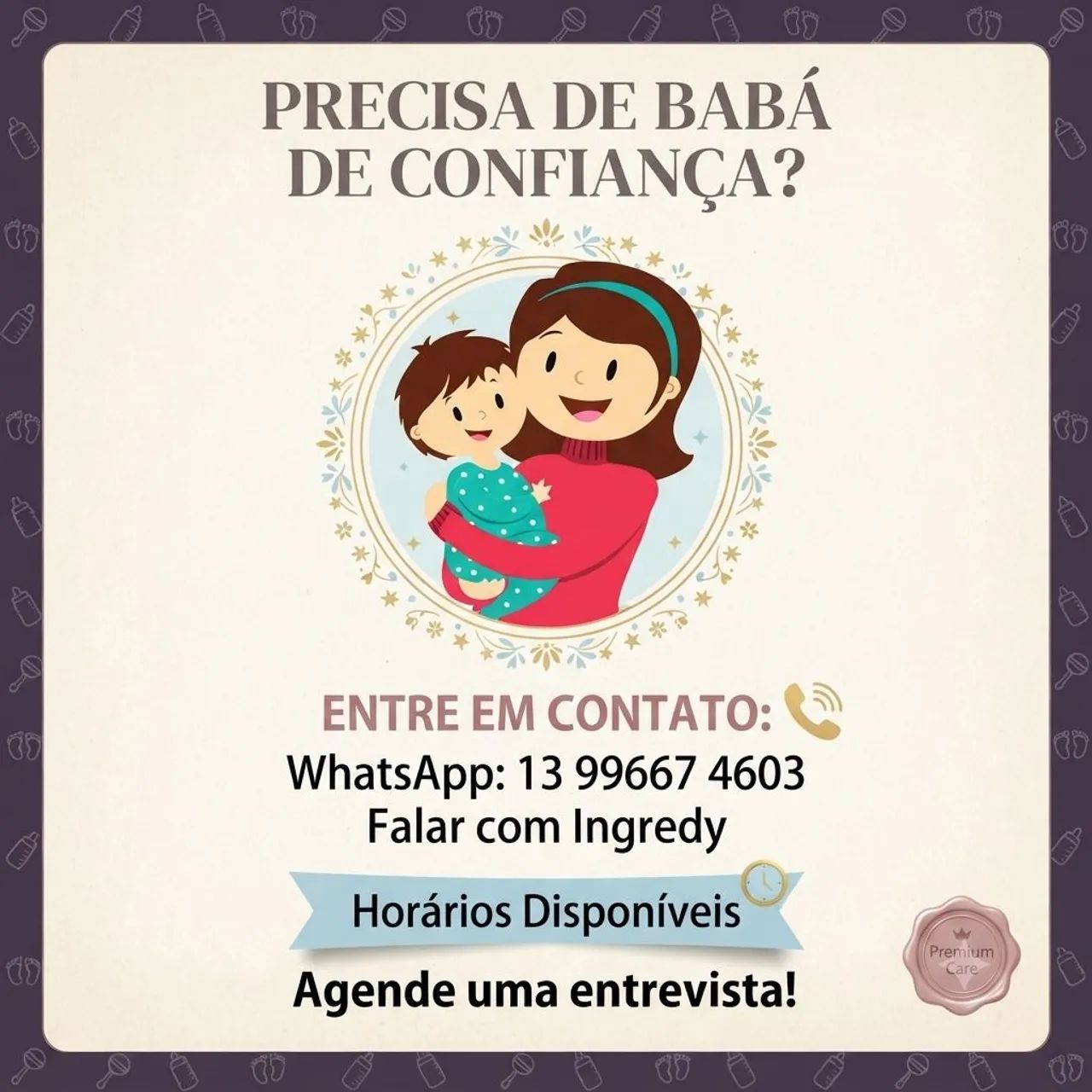 Babá disponível 