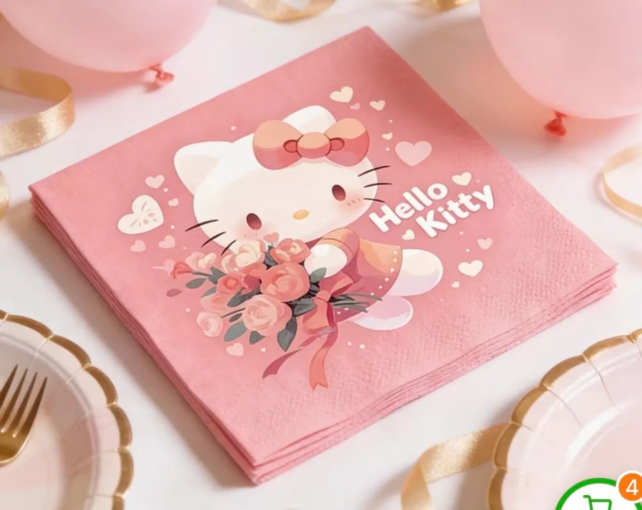 18 Guardanapos de Papel Sanrio - Foto 3