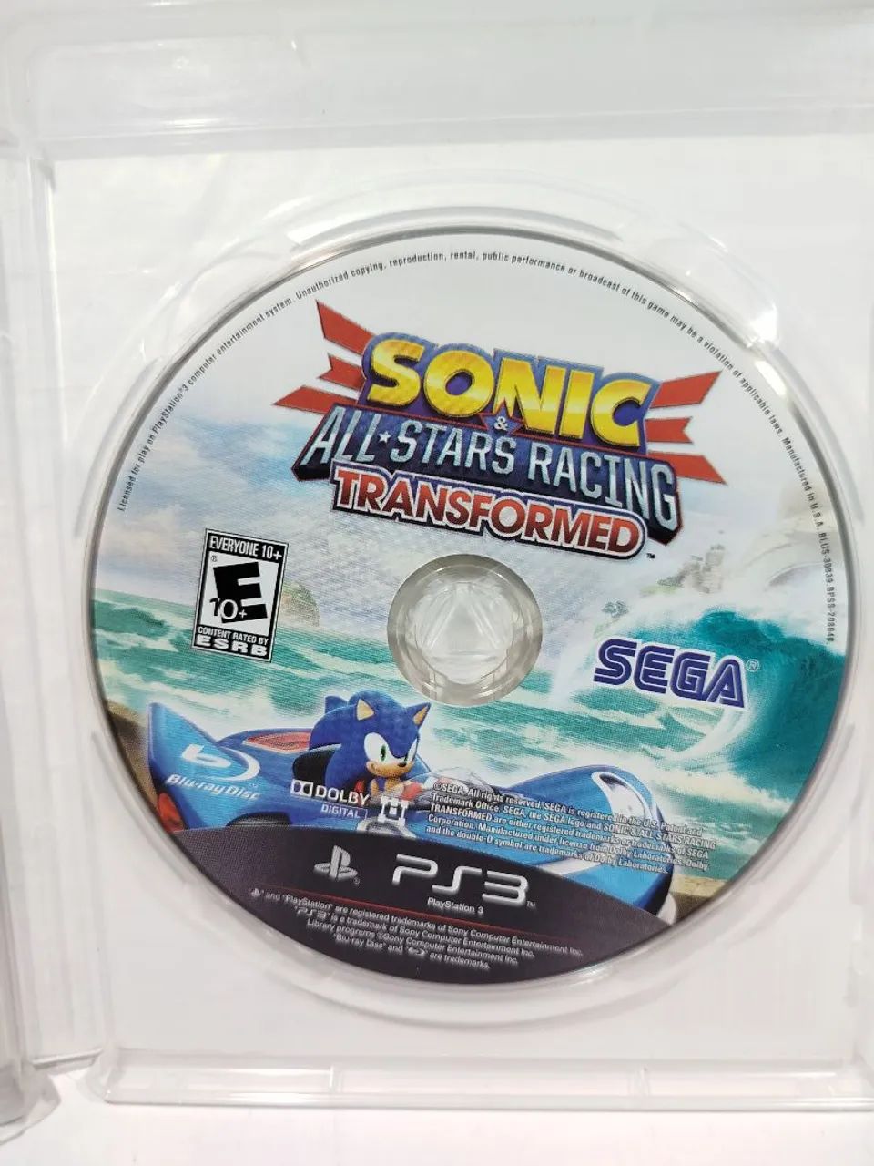 Jogo Sonic ALL Star Racing Transformers para ps3. - Foto 3