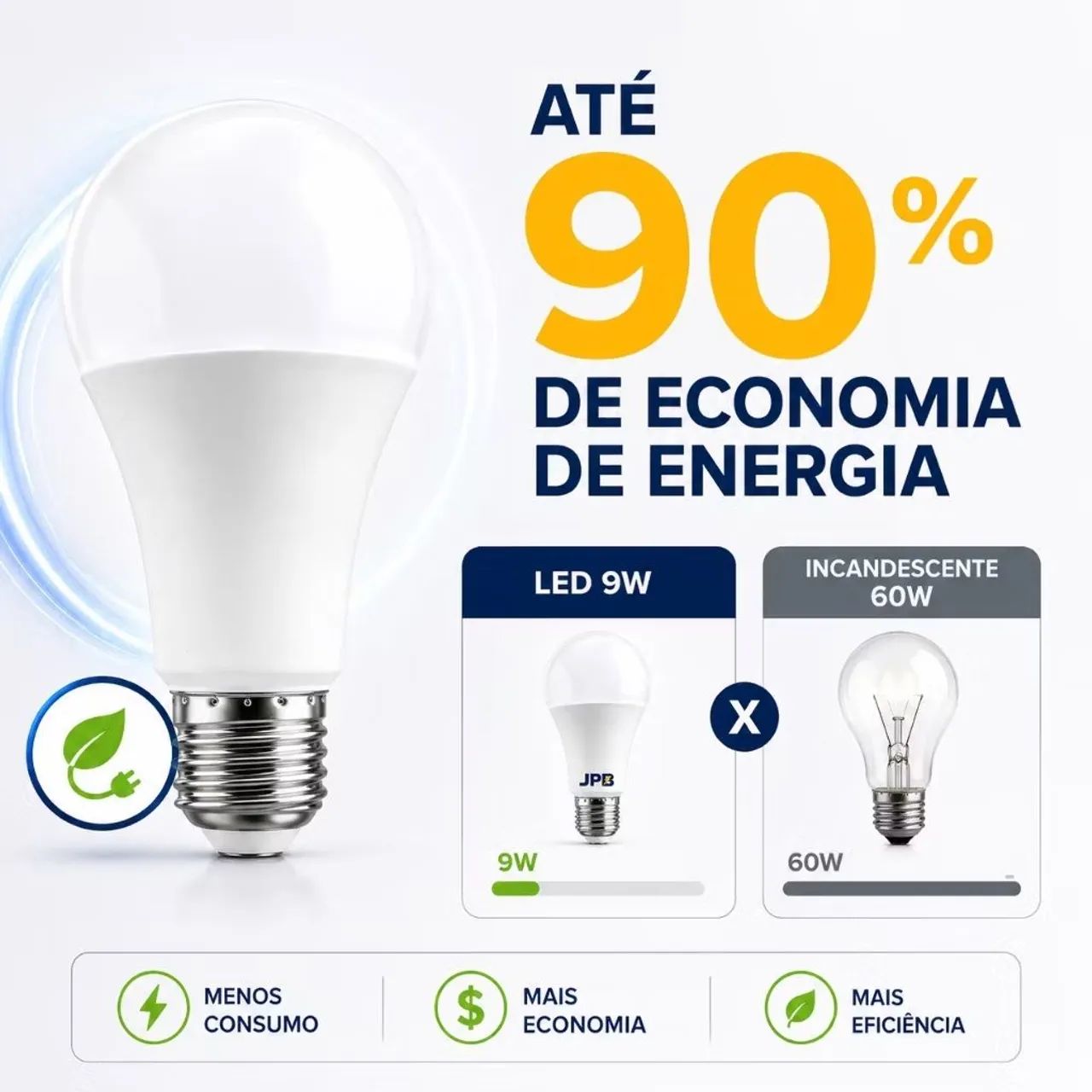 Lâmpada Led 9w - Foto 3