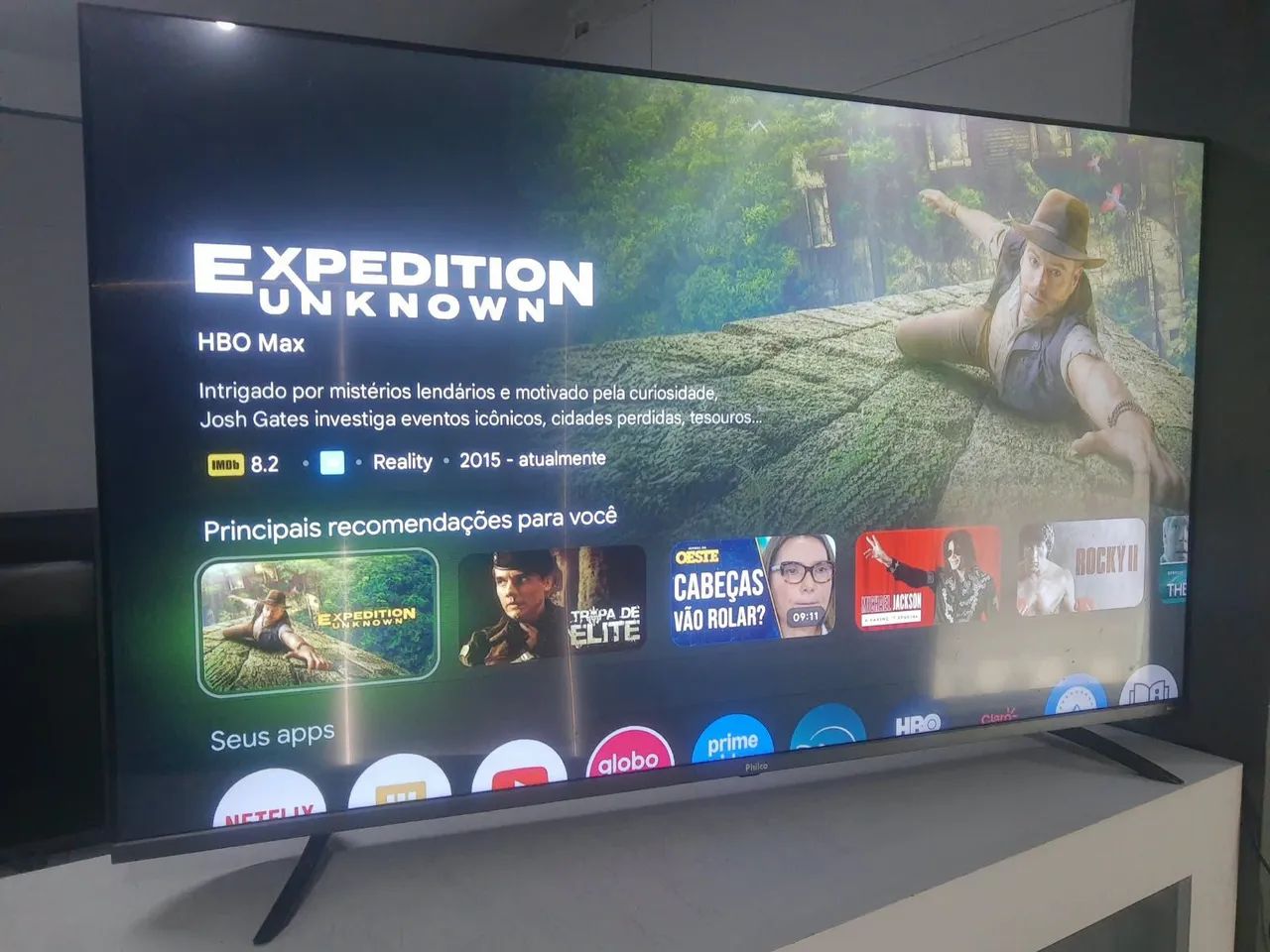 Tv philco 58 polegadas 4k Android Bluetooth comando de voz leia o anúncio todo  - Foto 4