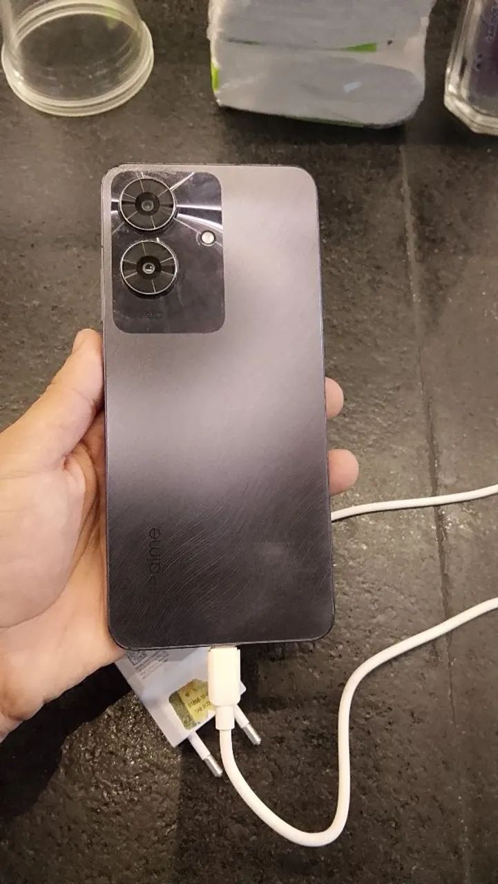 Realme Note 60s 256GB - Liga e Funciona - Tela Quebrada - Foto 2