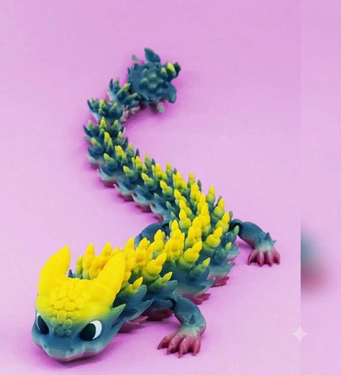 Dragão articulado em impressão 3D 