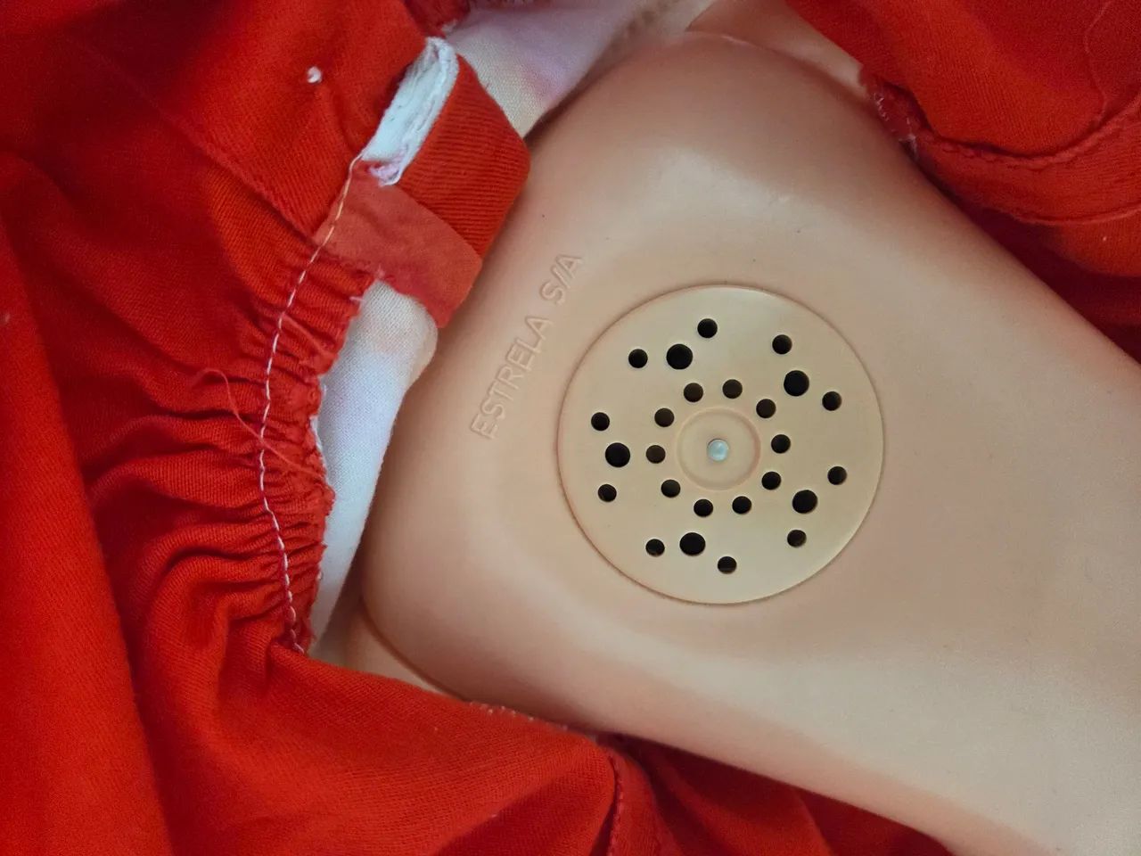 boneca estrela antiga com choradeira - Foto 4