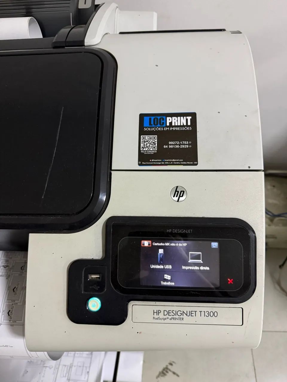 Plotter HP T1300 Impressão Projetos - Foto 2