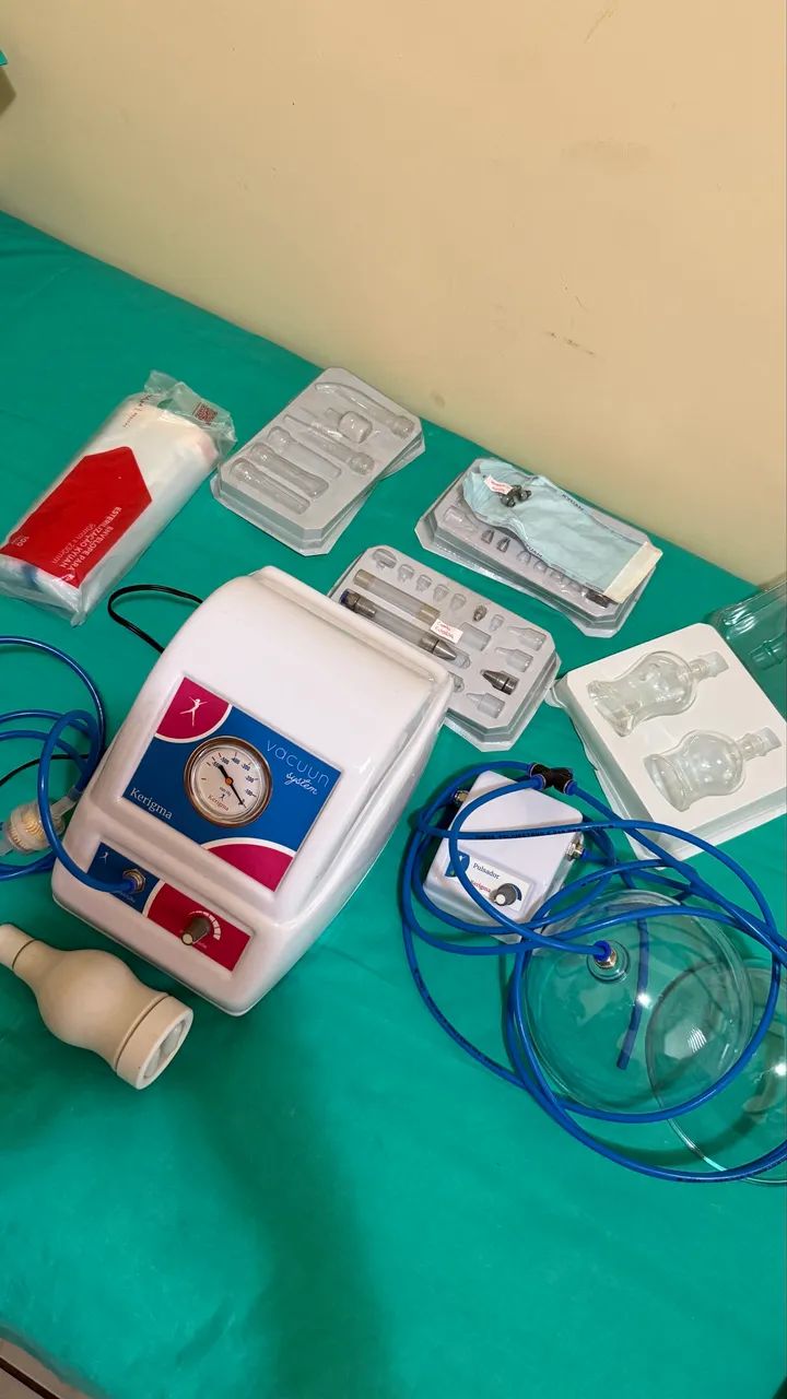 Aparelho de Vácuo e Endermoterapia + Acessórios - Completo