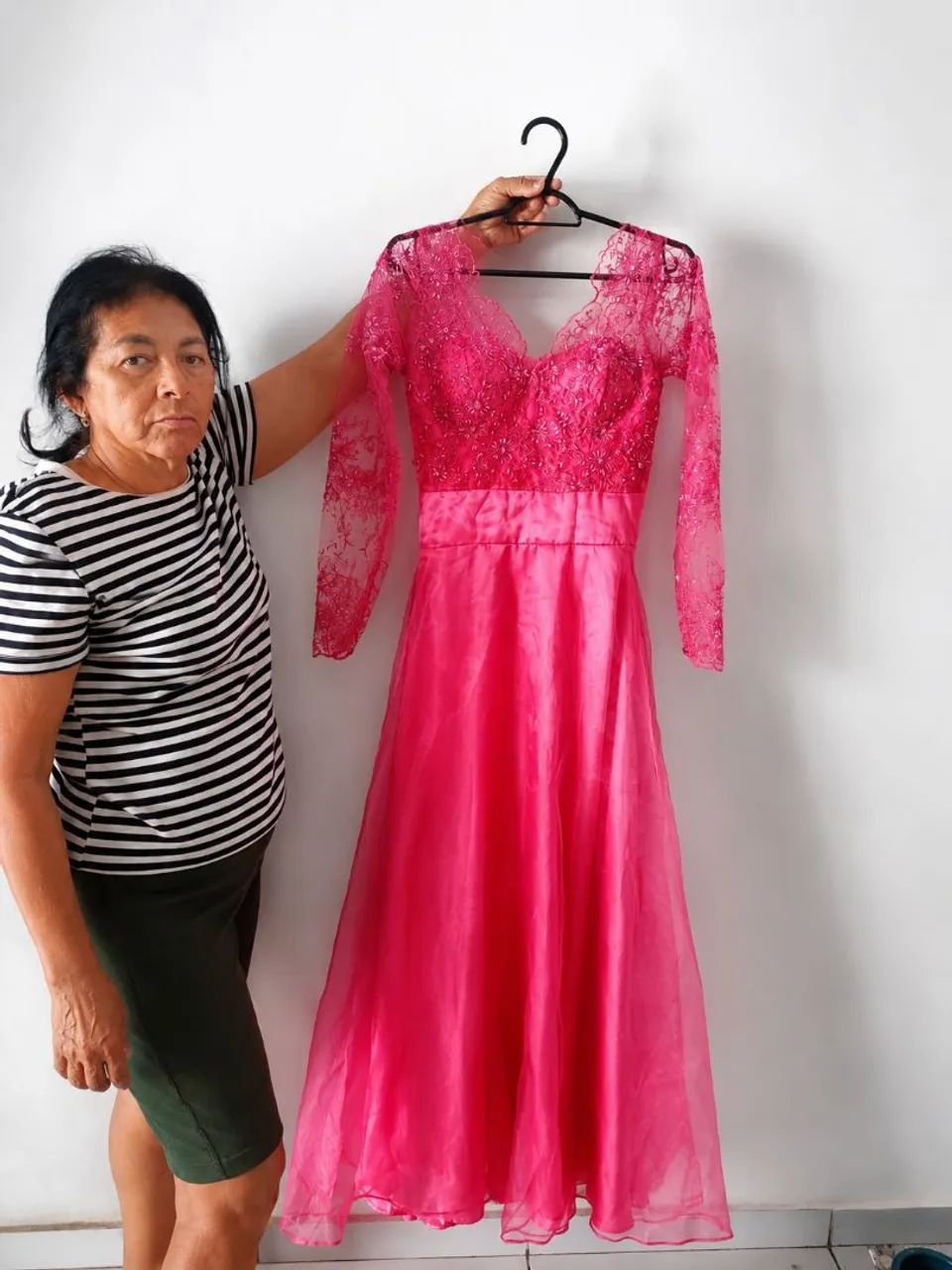 Vestido Rosa P - Foto 3