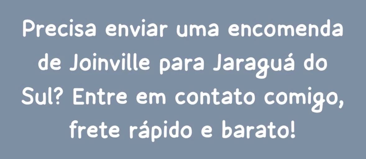 Frete entre Joinville e Jaraguá 